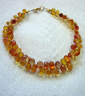 Orange and Yellow Sapphire Briolette Bracelet…